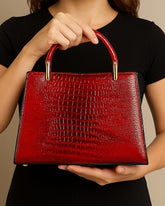 Patent Leather Hand and Shoulder Bag